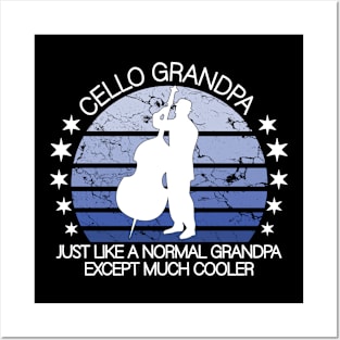 cello grandpa Posters and Art